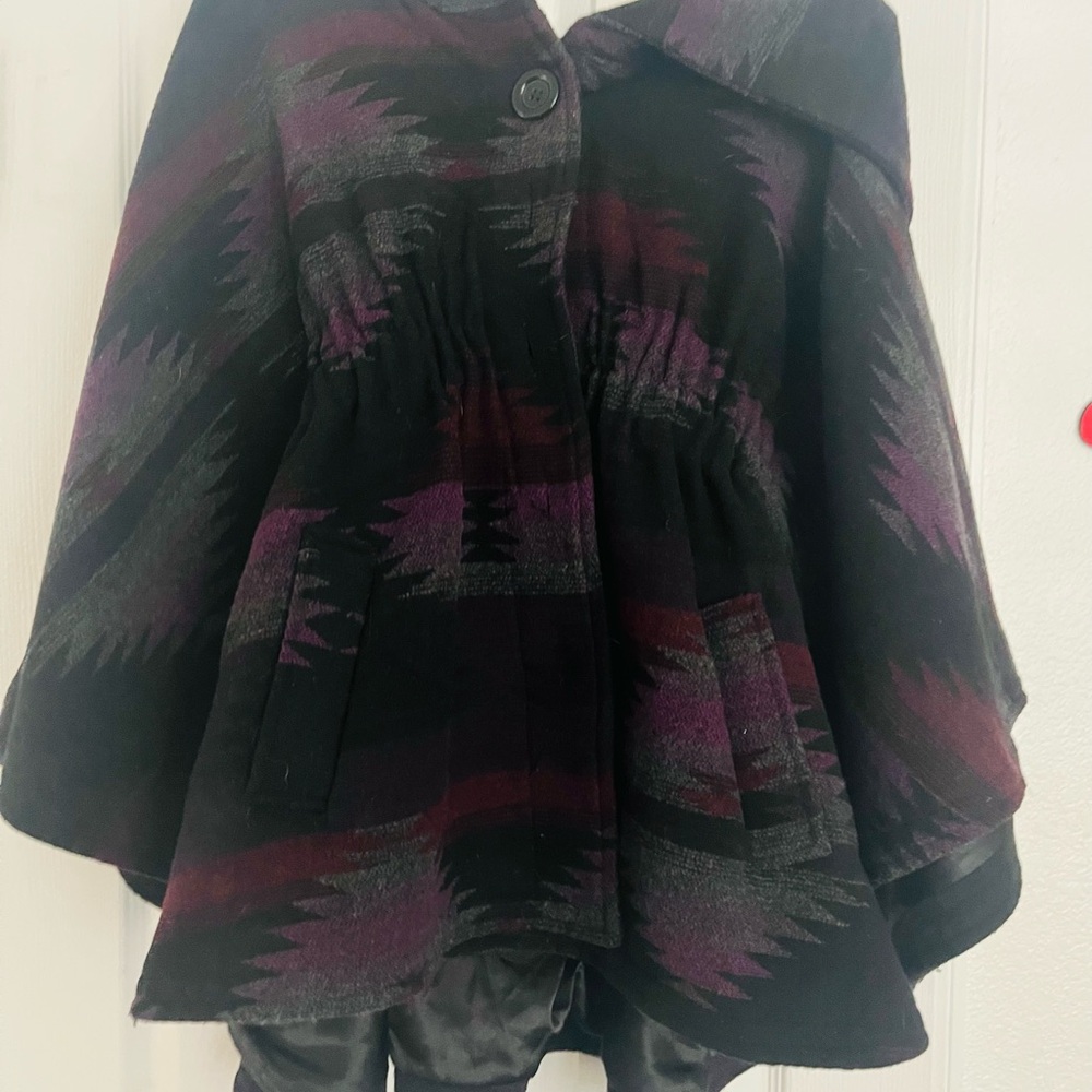 Steve Madden Black and Purple Women's Coat